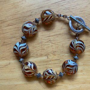Vintage Glass Beaded Bracelet